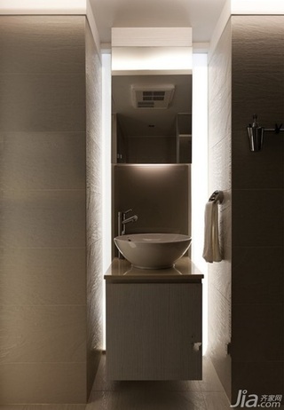 简约风格一居室富裕型90平米卫生间洗手台图片