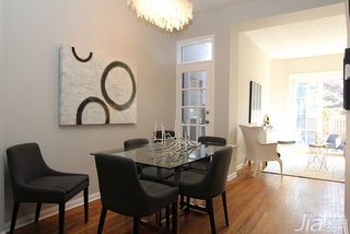 简约风格二居室富裕型110平米餐厅餐桌效果图