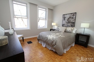 简约风格二居室富裕型110平米卧室床效果图