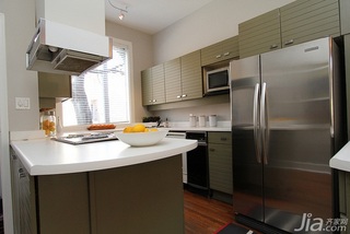 简约风格二居室富裕型110平米厨房橱柜定制