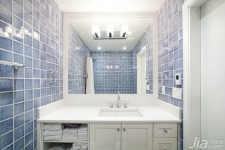 简约风格三居室富裕型130平米卫生间洗手台效果图