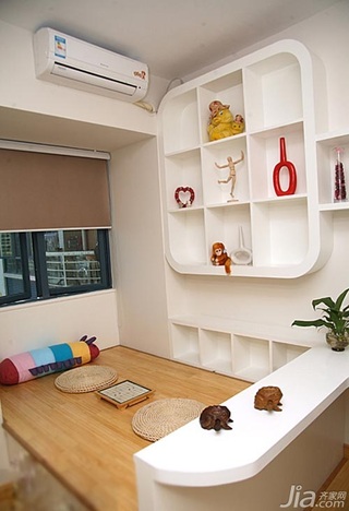 混搭风格三居室富裕型90平米书房地台设计