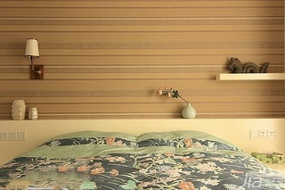混搭风格三居室富裕型120平米卧室卧室背景墙设计图纸