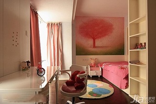 混搭风格三居室富裕型120平米儿童房书桌图片