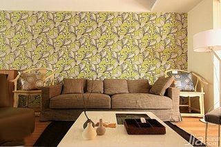 简约风格三居室富裕型120平米客厅沙发背景墙沙发效果图