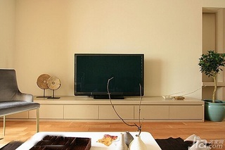 简约风格三居室富裕型120平米客厅电视柜效果图