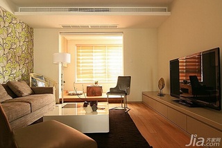 简约风格三居室富裕型120平米客厅电视柜图片