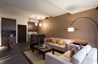 简约风格二居室富裕型90平米客厅沙发效果图