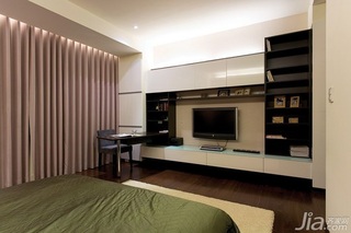简约风格二居室富裕型90平米卧室装修