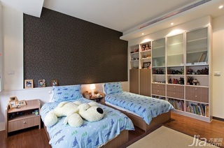 简约风格二居室富裕型90平米卧室床图片