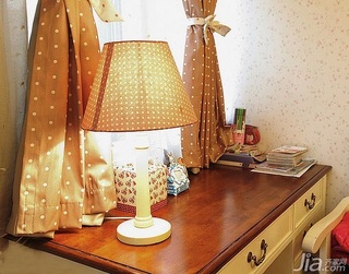 美式乡村风格二居室富裕型90平米卧室书桌效果图