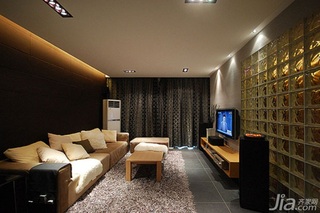 简约风格二居室富裕型80平米客厅吊顶沙发效果图