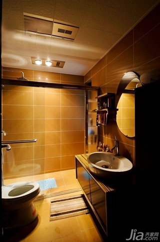 混搭风格三居室富裕型卫生间洗手台效果图