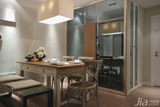 混搭风格一居室富裕型90平米餐厅餐桌效果图