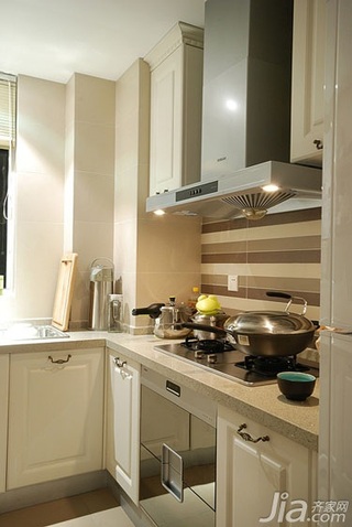 混搭风格一居室富裕型90平米厨房橱柜设计图纸