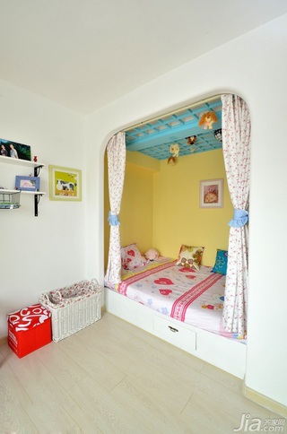 地中海风格二居室富裕型120平米卧室地台设计图纸