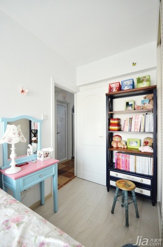 地中海风格二居室富裕型120平米卧室书架效果图