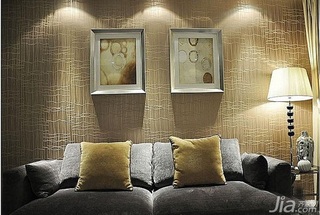 混搭风格二居室富裕型100平米客厅沙发背景墙沙发图片