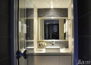 混搭风格二居室富裕型100平米卫生间洗手台效果图
