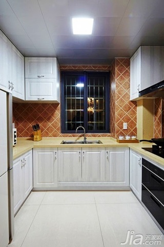 新古典风格三居室富裕型110平米厨房橱柜订做