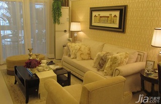 混搭风格二居室富裕型60平米客厅沙发效果图