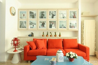 简约风格二居室富裕型70平米客厅沙发背景墙沙发图片
