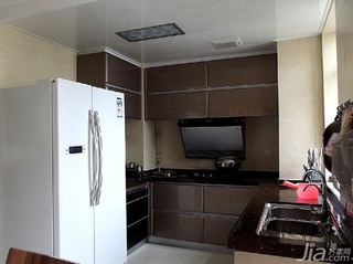混搭风格二居室富裕型120平米厨房橱柜安装图