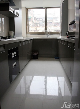 混搭风格二居室富裕型90平米厨房橱柜设计
