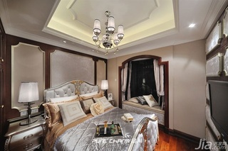 欧式风格四房豪华型140平米以上卧室吊顶床效果图