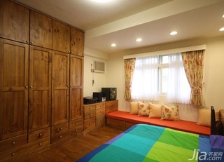 美式乡村风格二居室富裕型90平米卧室衣柜定制