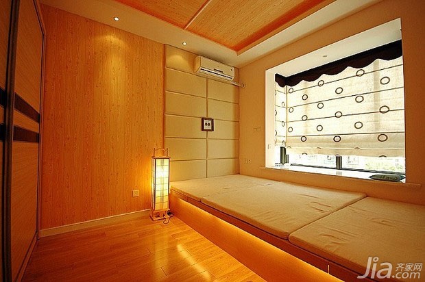 三居室装修,110平米装修,富裕型装修,混搭风格,卧室,地台