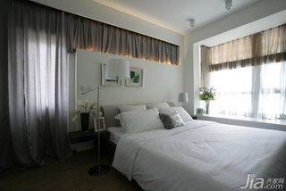 简约风格二居室富裕型110平米卧室床效果图