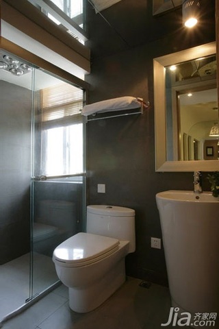简约风格二居室富裕型110平米卫生间装修