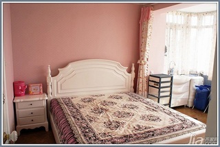 田园风格小户型经济型50平米卧室床图片