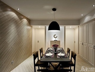 简约风格一居室富裕型110平米餐厅吊顶餐桌效果图