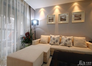 简约风格一居室富裕型90平米客厅沙发图片