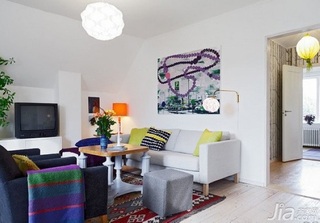 欧式风格别墅富裕型客厅沙发背景墙沙发图片