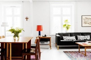 北欧风格三居室5-10万120平米客厅沙发效果图