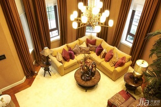 欧式风格别墅古典豪华型140平米以上客厅吊顶沙发效果图