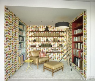 欧式风格三居室富裕型书房书架效果图