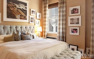 美式风格公寓富裕型卧室床效果图