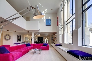 loft风格公寓140平米以上客厅沙发效果图