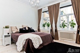 混搭风格公寓富裕型90平米卧室床效果图