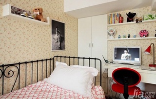 混搭风格复式富裕型儿童房床图片