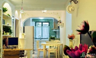 简约风格二居室浪漫经济型80平米餐厅设计