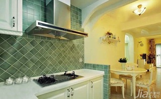 简约风格二居室冷色调经济型80平米厨房装修