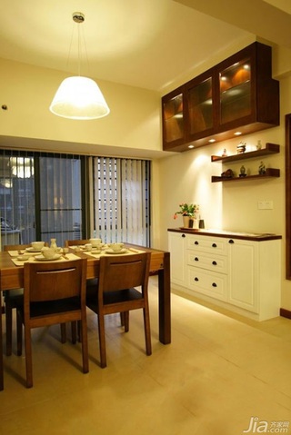 混搭风格公寓简洁富裕型140平米以上餐厅餐桌效果图