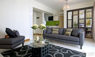 简约风格二居室5-10万客厅沙发效果图