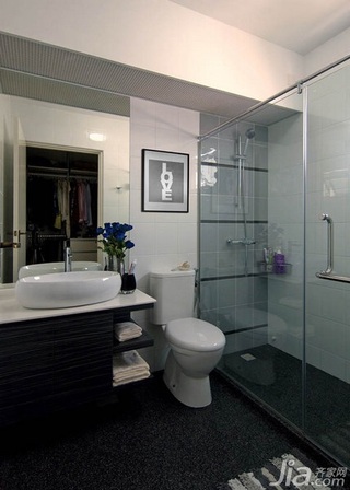 简约风格二居室5-10万卫生间洗手台效果图