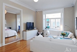 欧式风格公寓白色5-10万客厅沙发图片